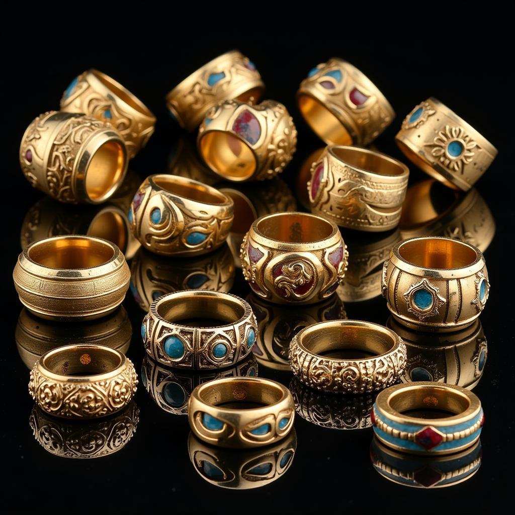 Various Styles of Mexican Gold Rings for Men