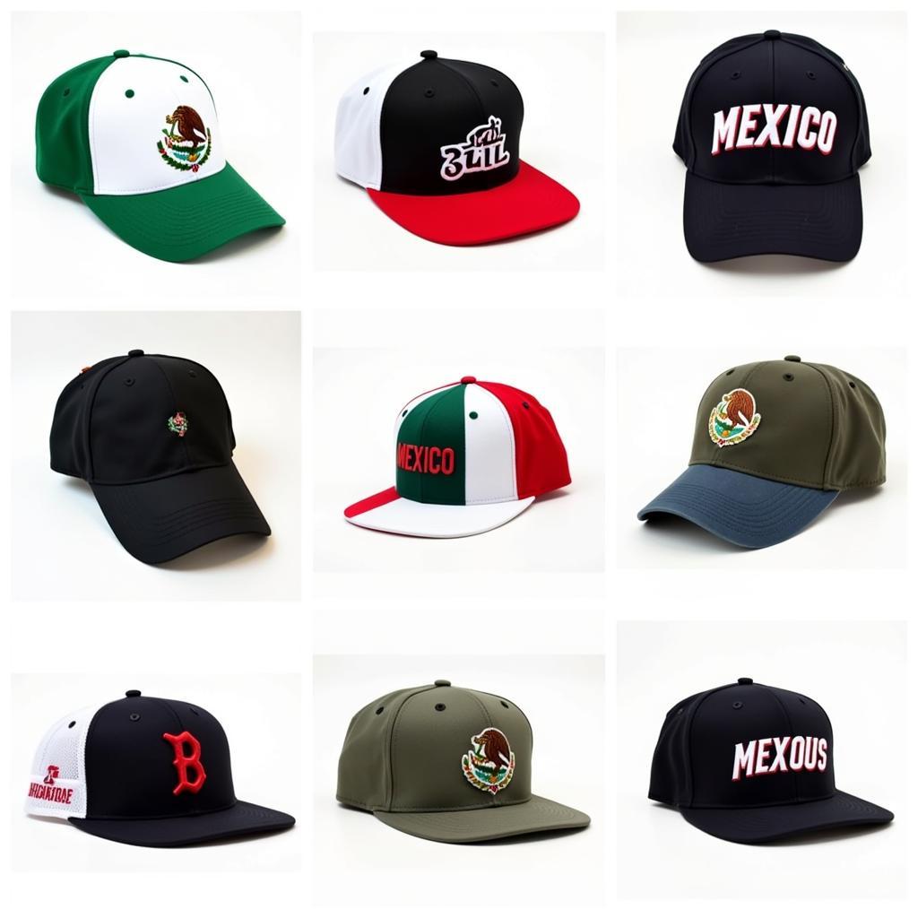 Different Styles of Mexico Baseball Hats