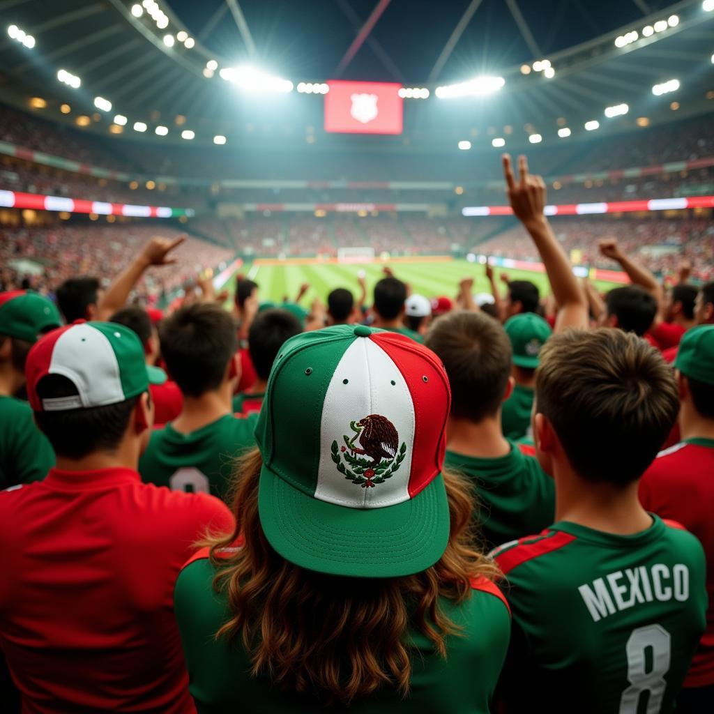 Mexico Snapback Hats Worn by Fans