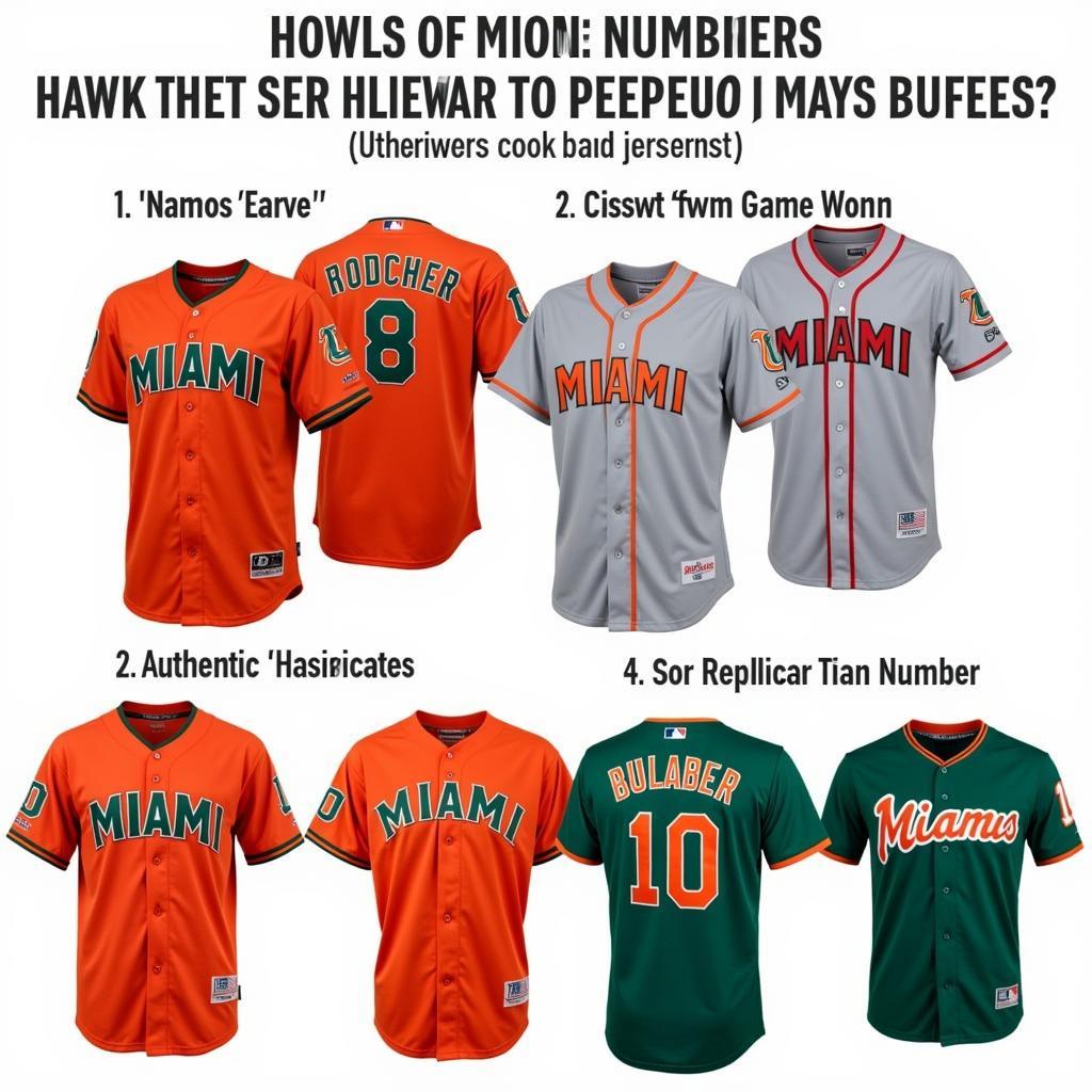 Miami Hurricanes Baseball Jerseys: Authentic and Replica Options