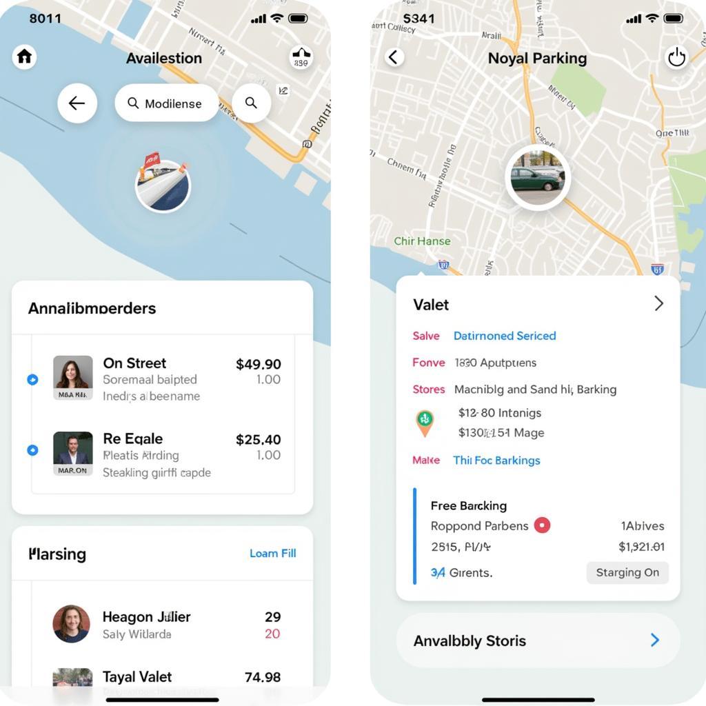 Miami Parking App Interface