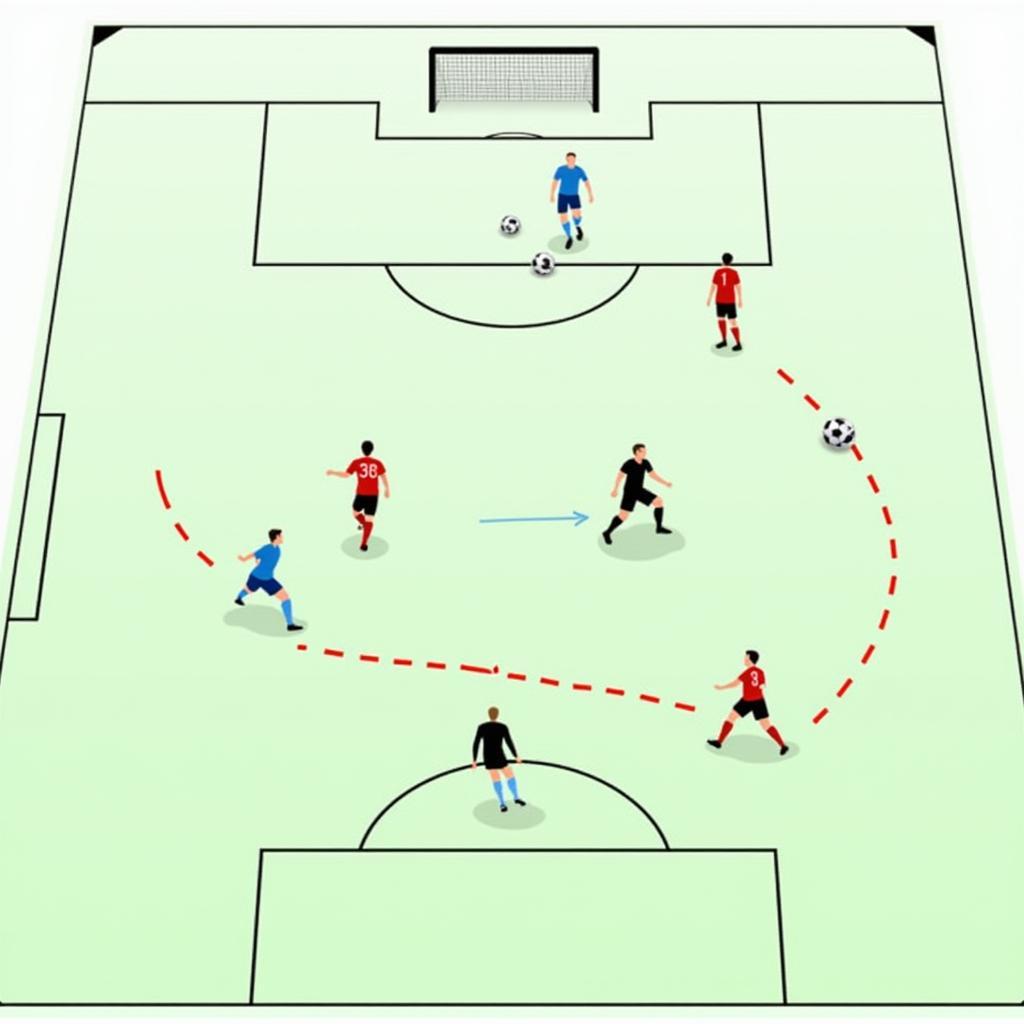 Midfield Passing Drill Illustration