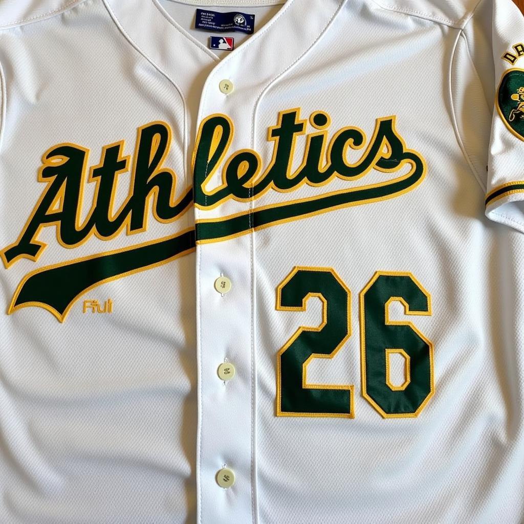 Authentic Miguel Tejada Oakland A's Jersey