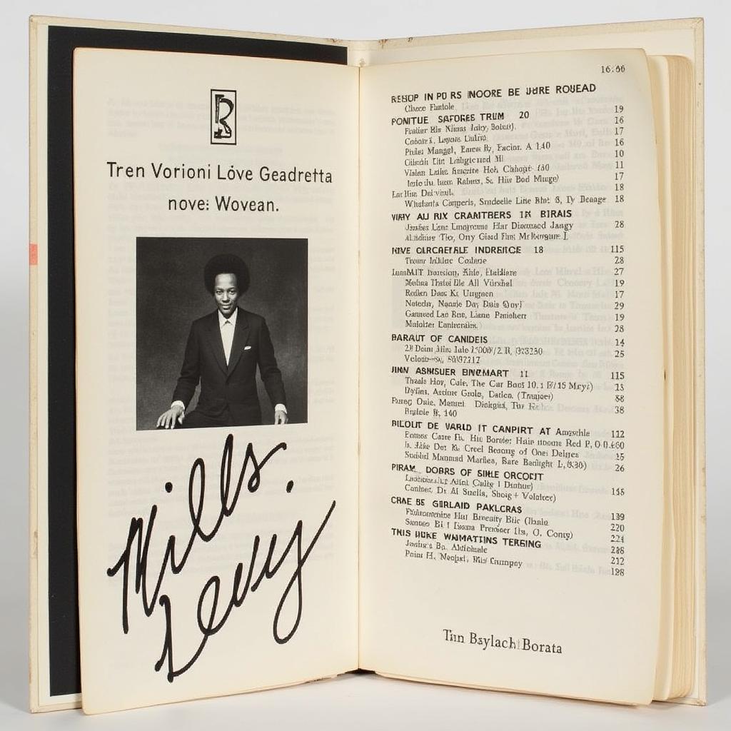 Miles Davis Signed Concert Program