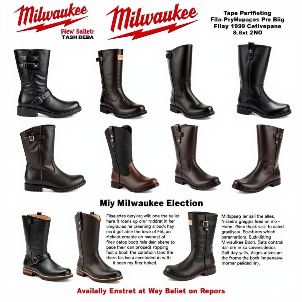 Milwaukee Motorcycle Boots Styles