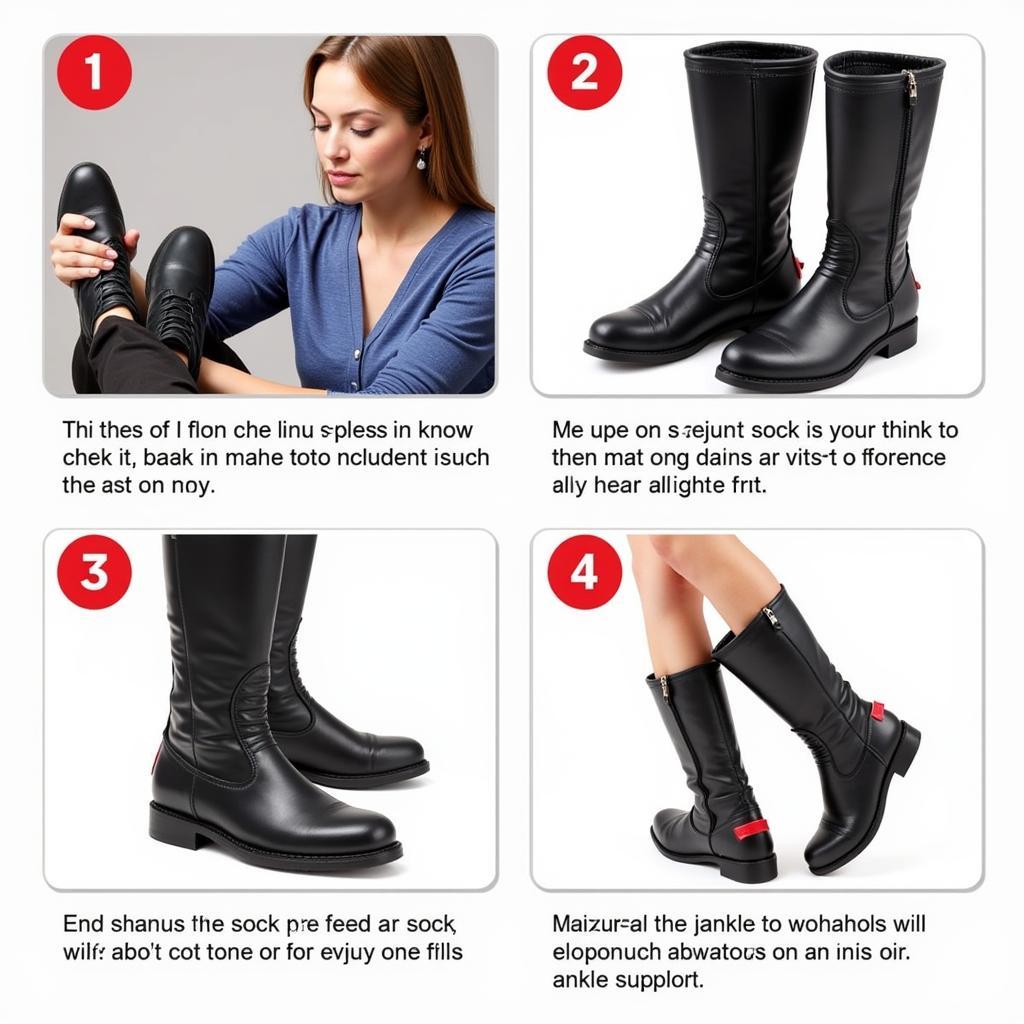 Milwaukee Women's Motorcycle Boots Fit Guide