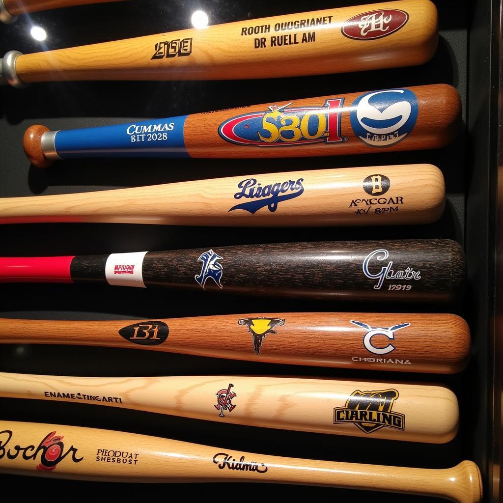 Mini Baseball Bat Display