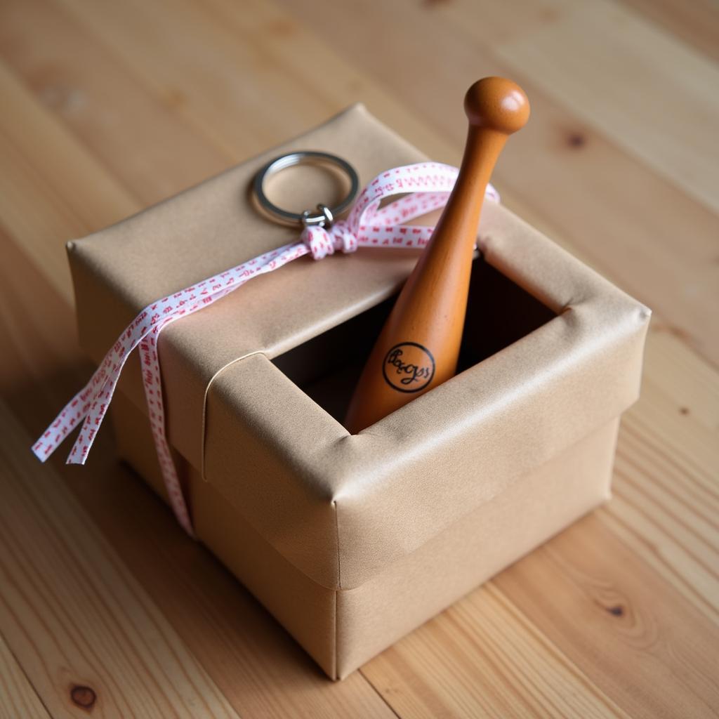 Mini Baseball Bat Keychain as a Gift