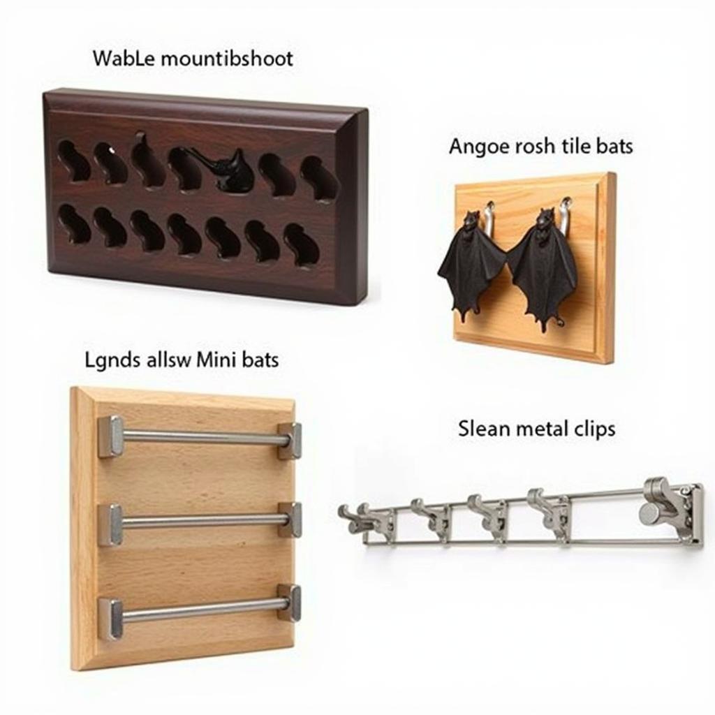 Mini Bat Display Wall-Mounted Options