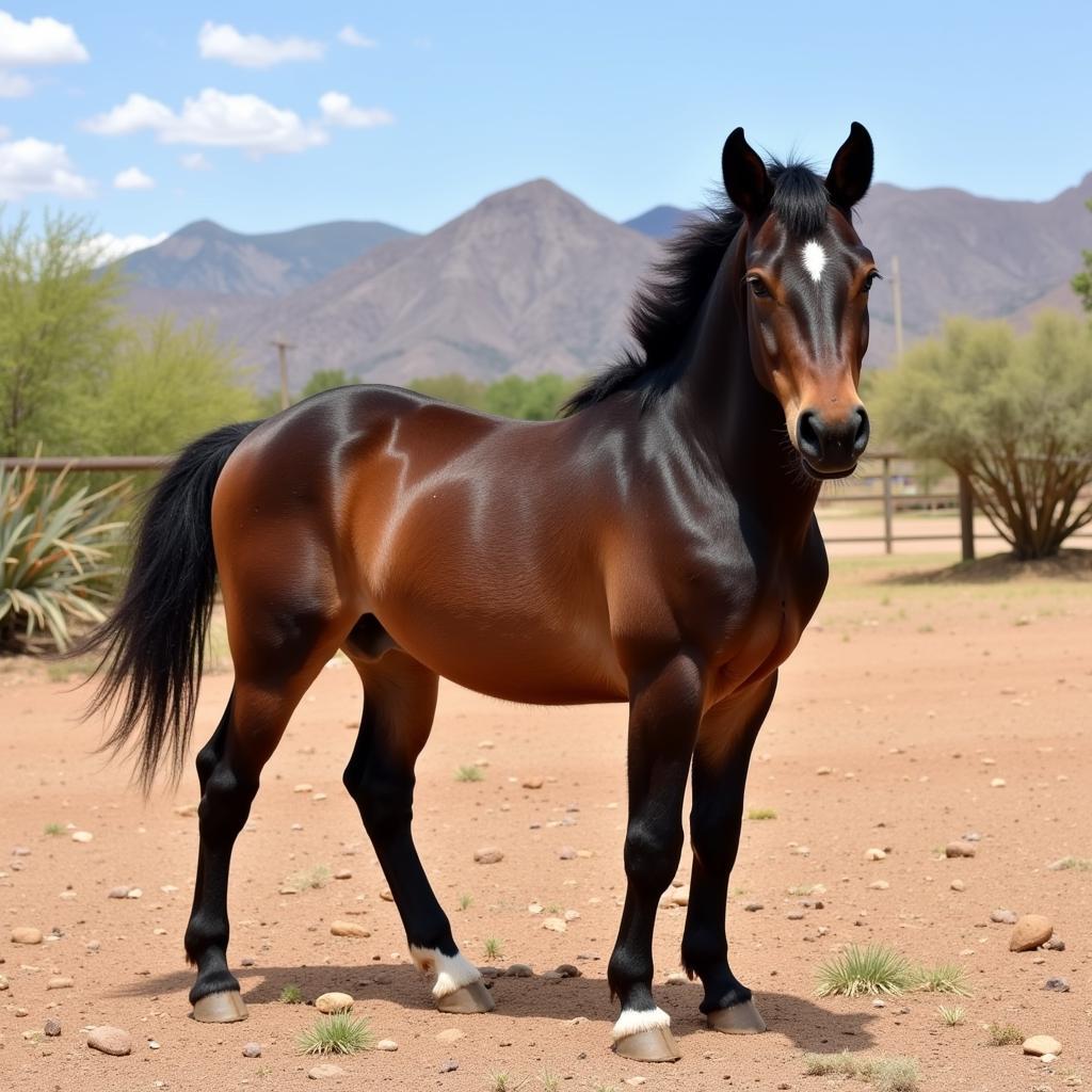 Miniature Horse at an Arizona Breeder