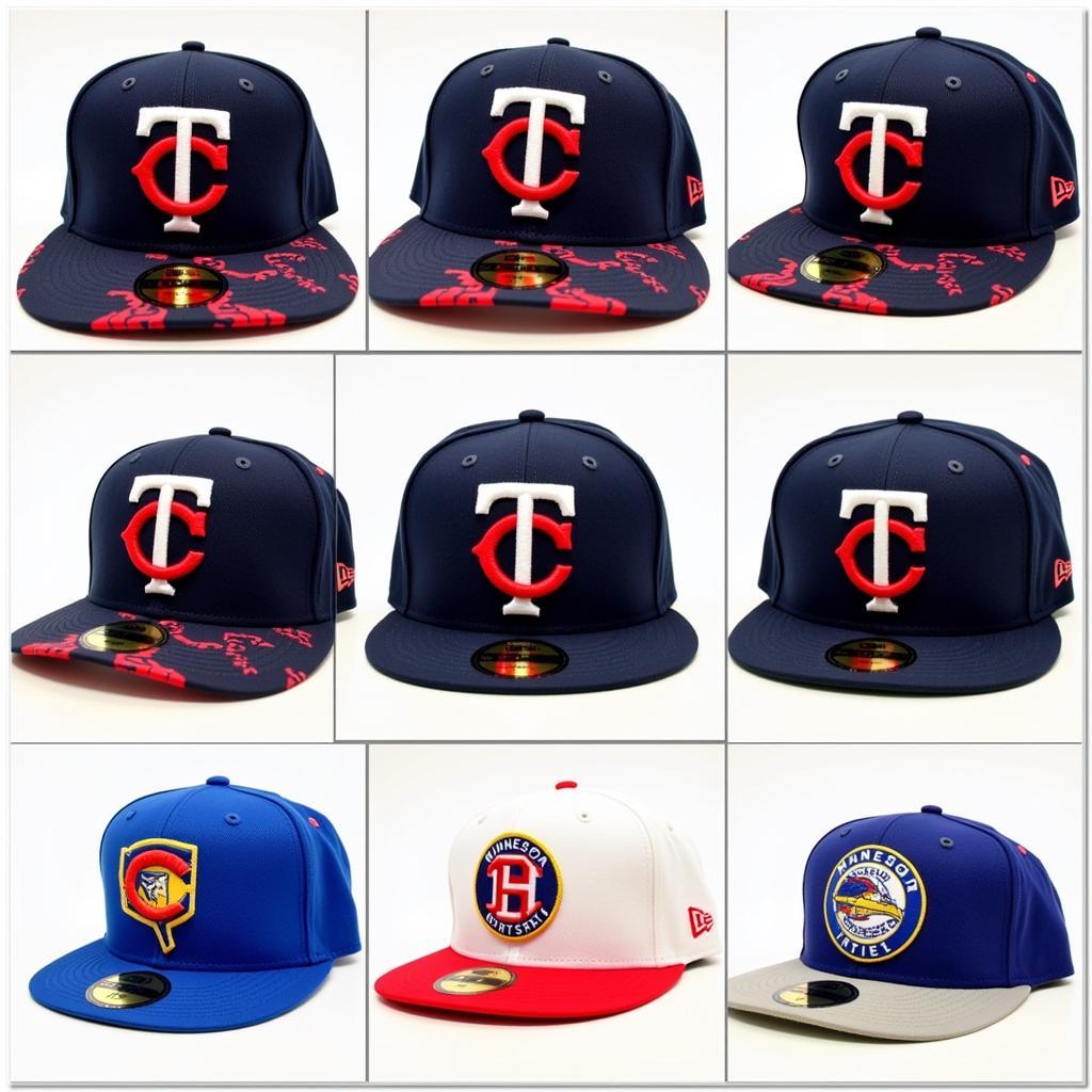 Minnesota Twins and Local Team Baseball Hats