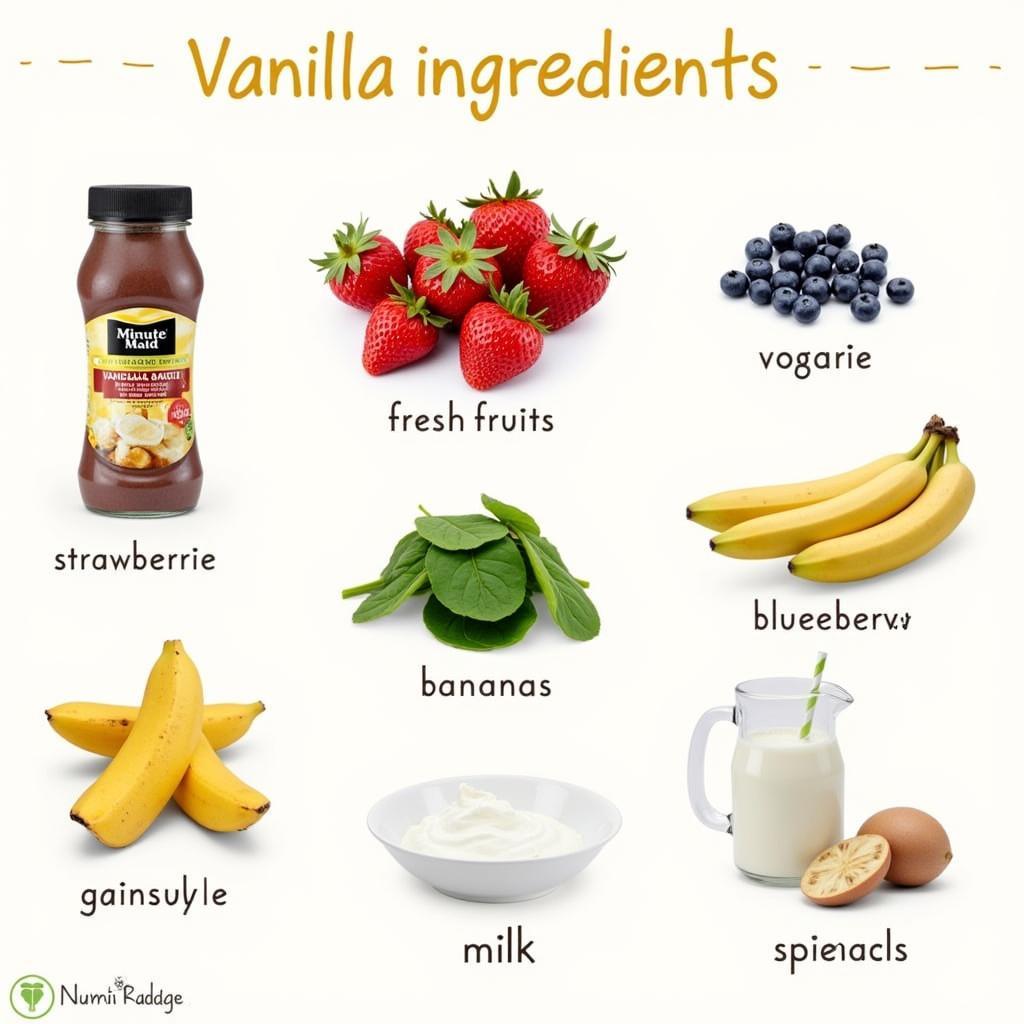 Minute Maid Vanilla Smoothie Mix Ingredients