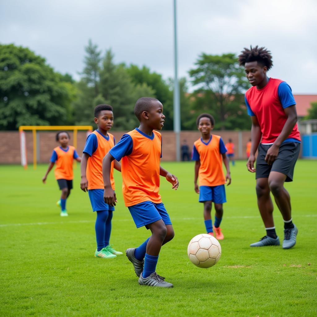 Youth Football Development on Miranda Fields