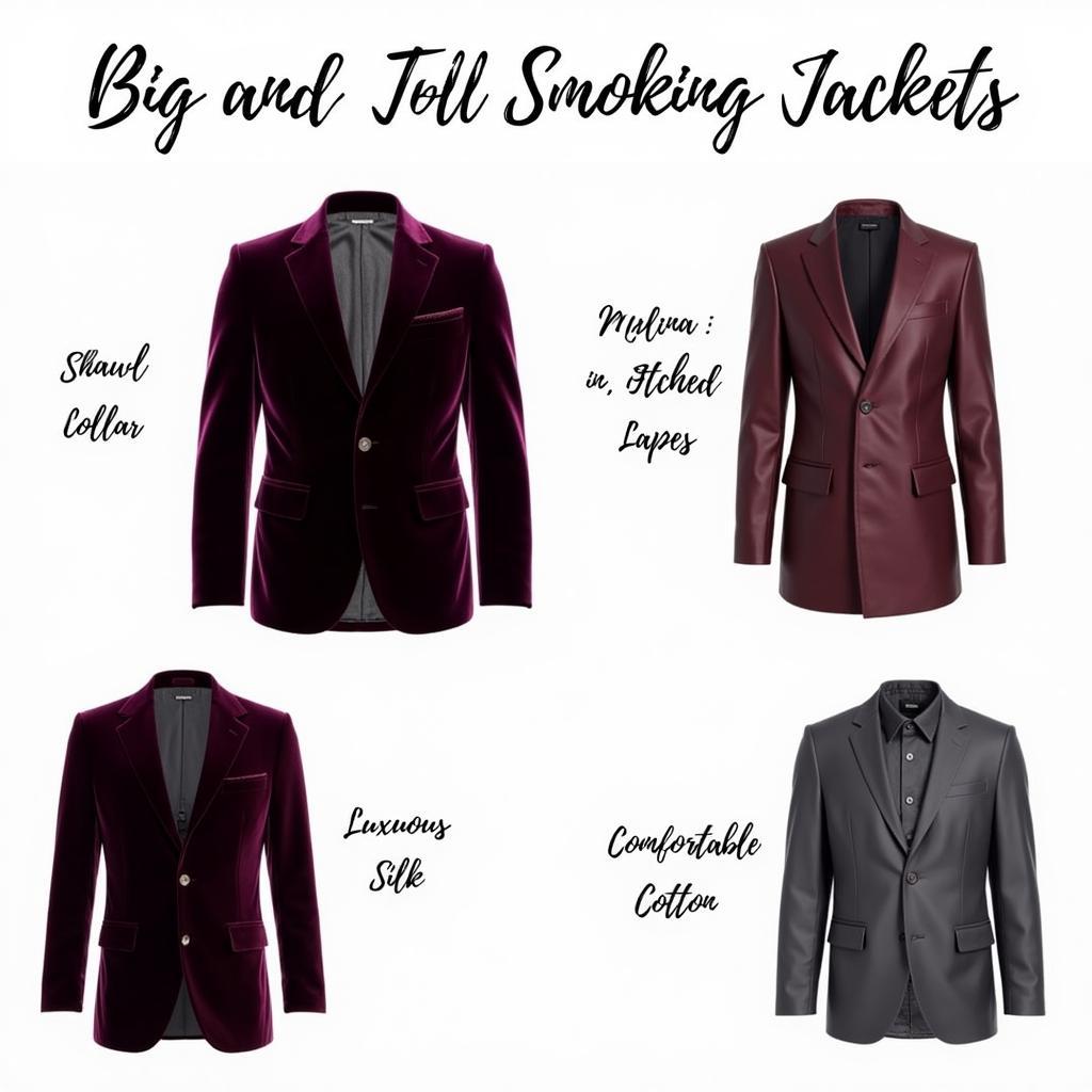 Modern and Classic Big and Tall Smoking Jacket Styles