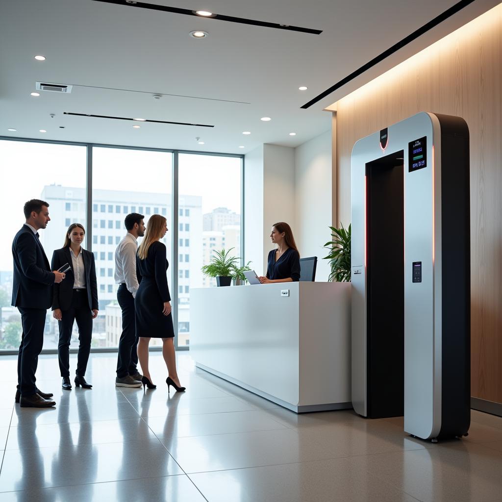 Modern Office Building with Iris Front Desk System