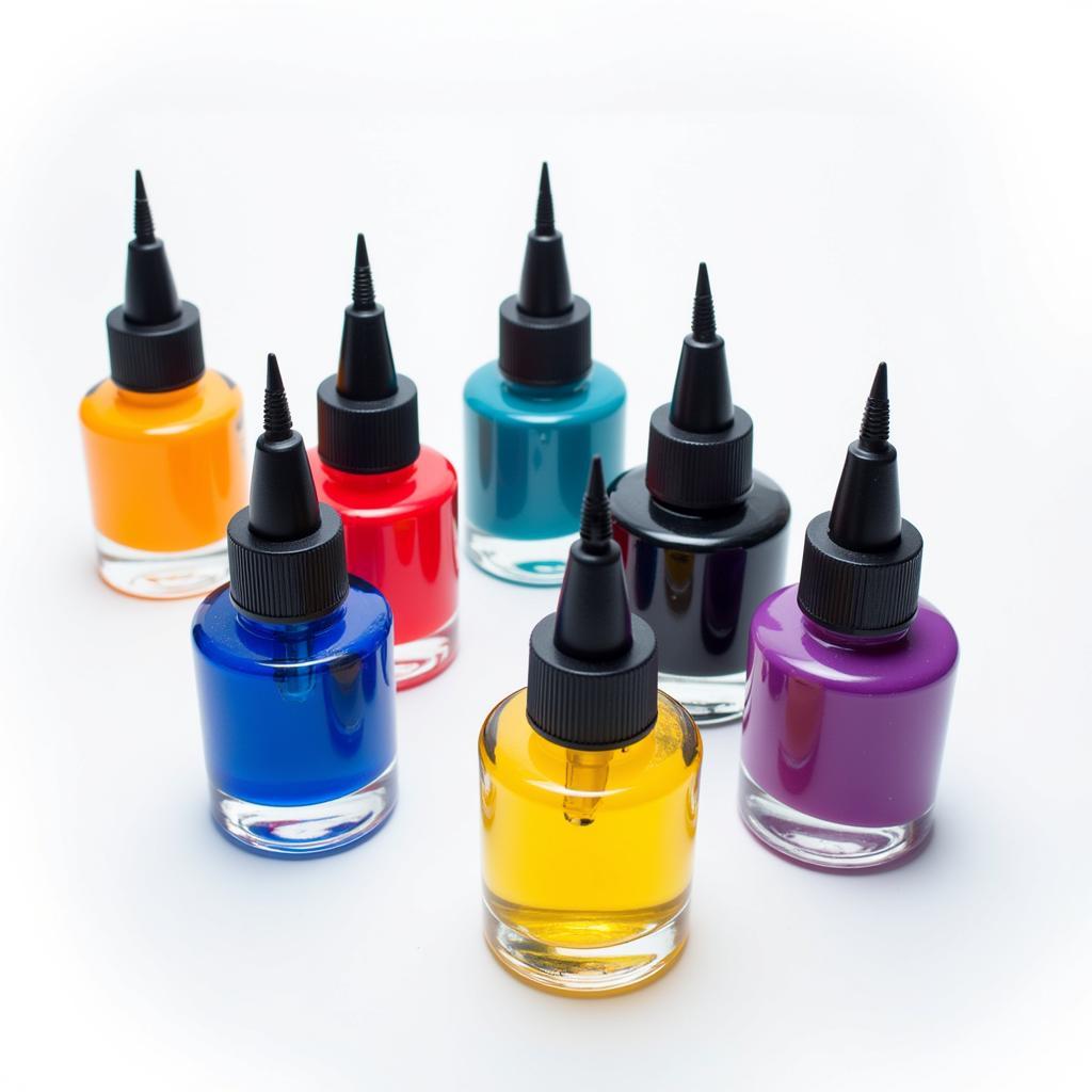 Modern Umbrella Ink Bottles in Different Colors