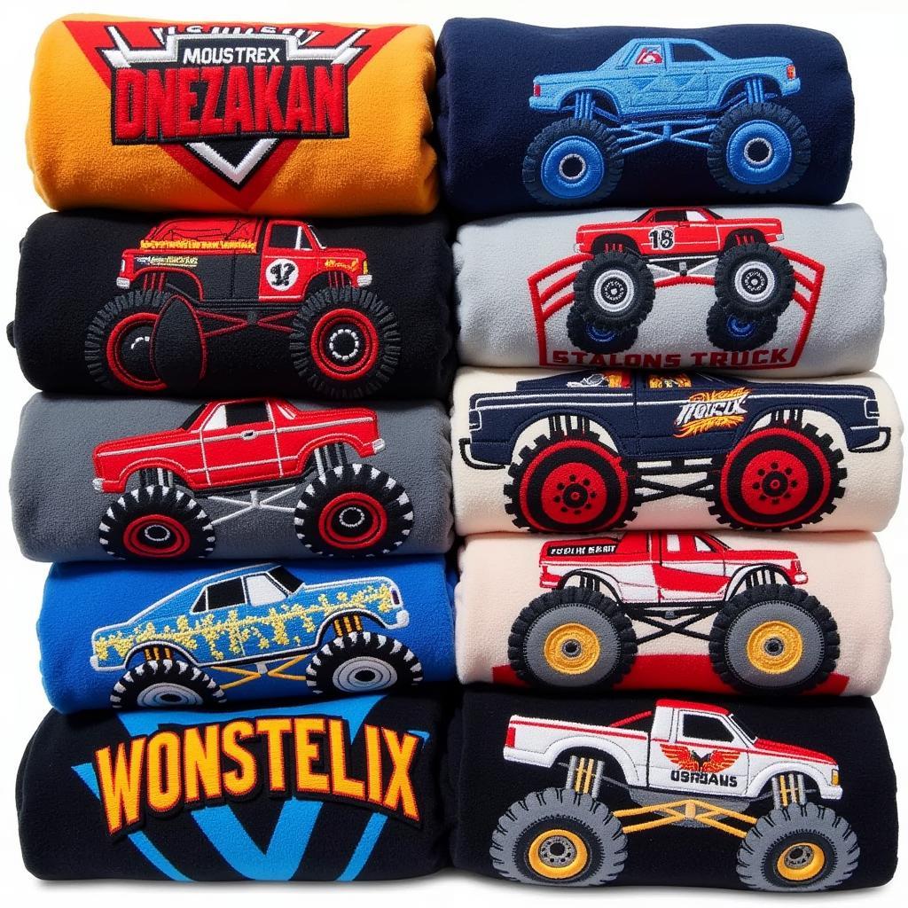 A Collection of Monster Truck Blankets