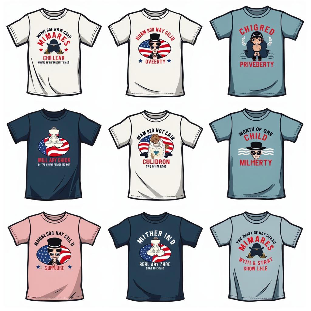 Month of the Military Child Shirt Design