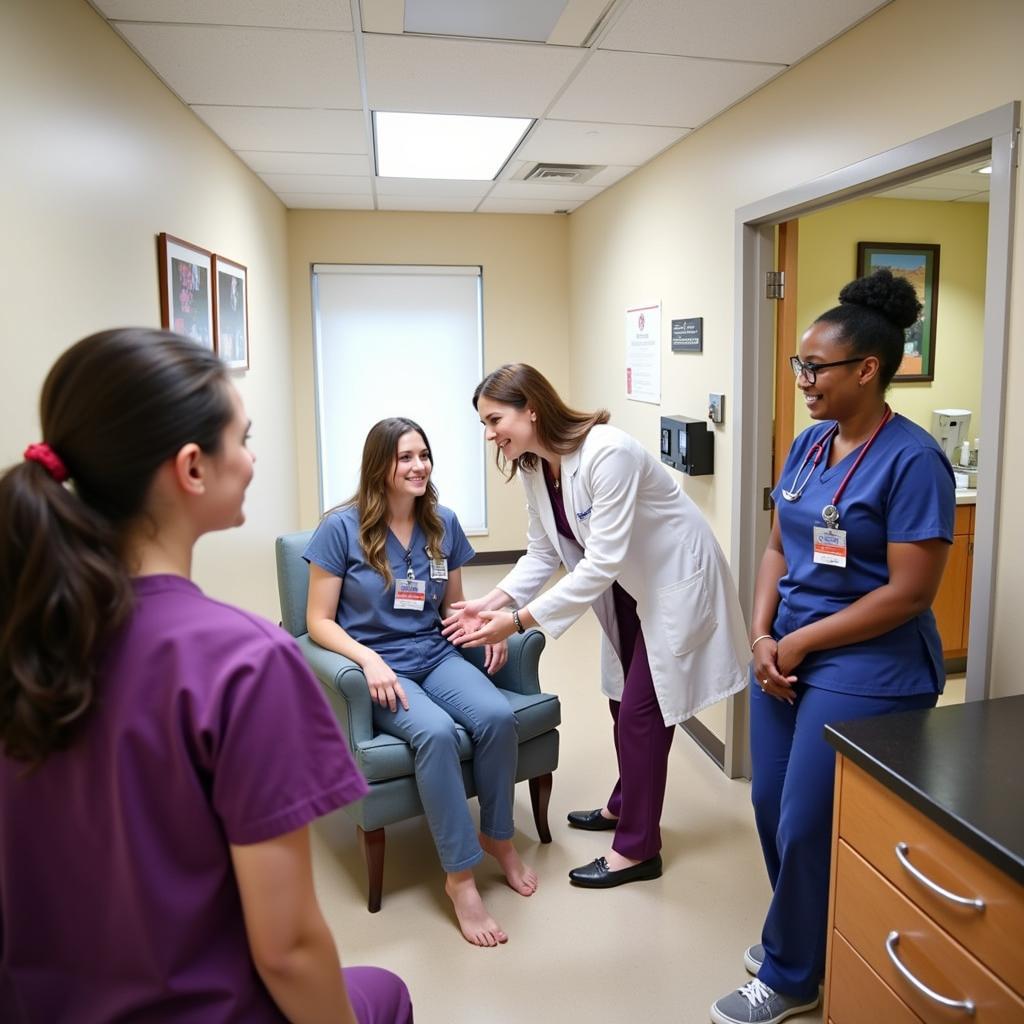 Morris Foundation Women & Children's Center: Doctors interacting with patients