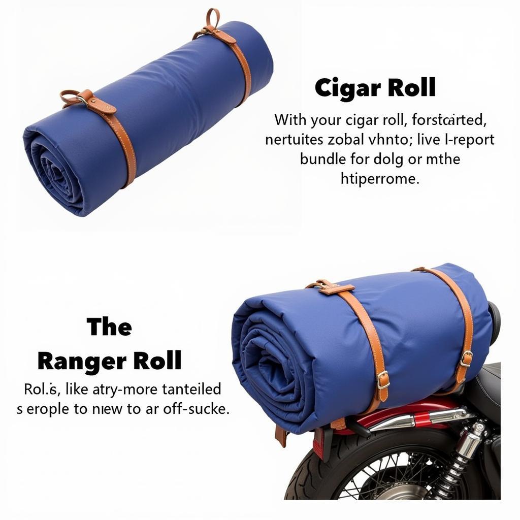 Motorcycle Blanket Roll: Cigar and Ranger Methods