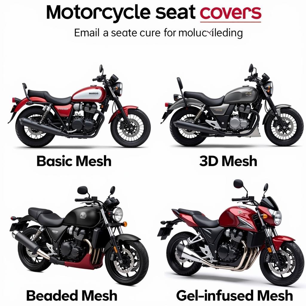 Different Types of Motorcycle Mesh Seat Covers