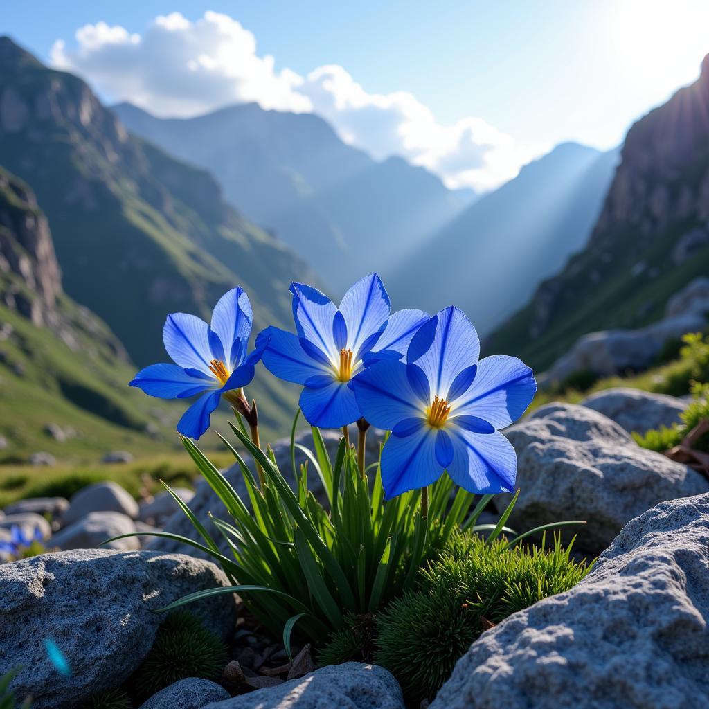 Mountain Pride Blue Flower