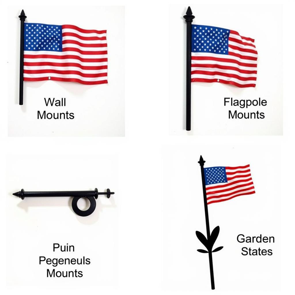 Mounting Options for a Metal American Flag