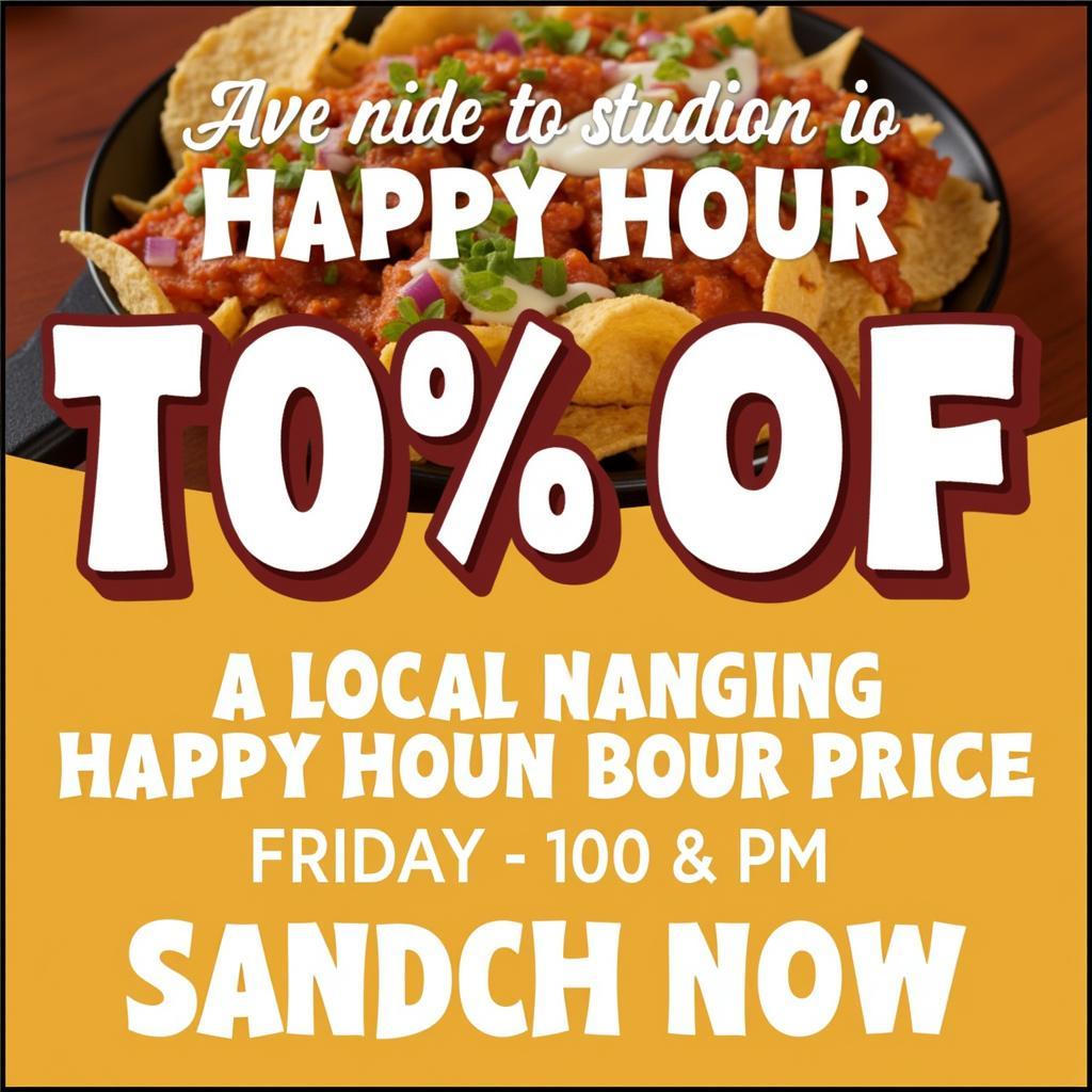 Happy Hour Nachos Deal