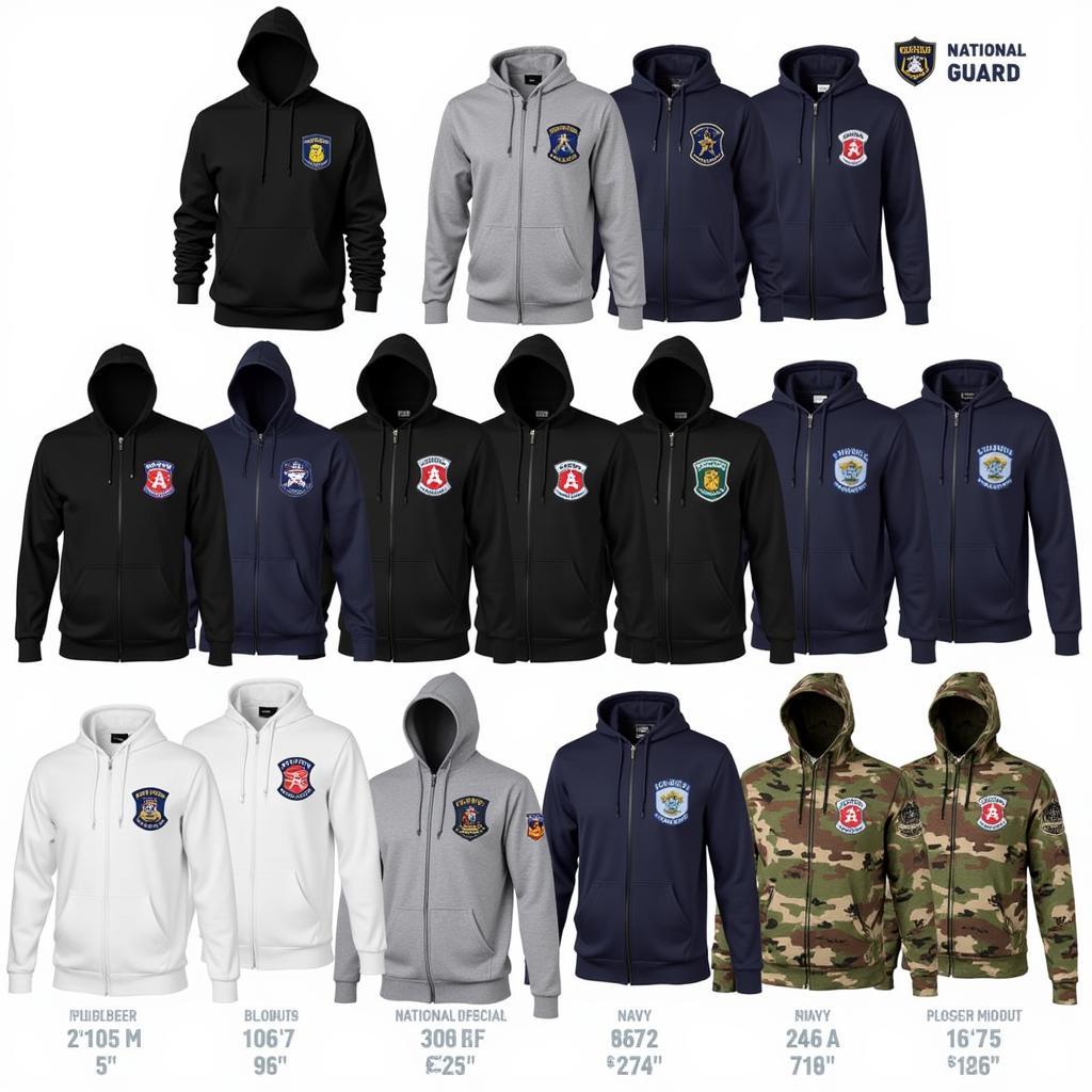 Different Styles of National Guard Hoodies