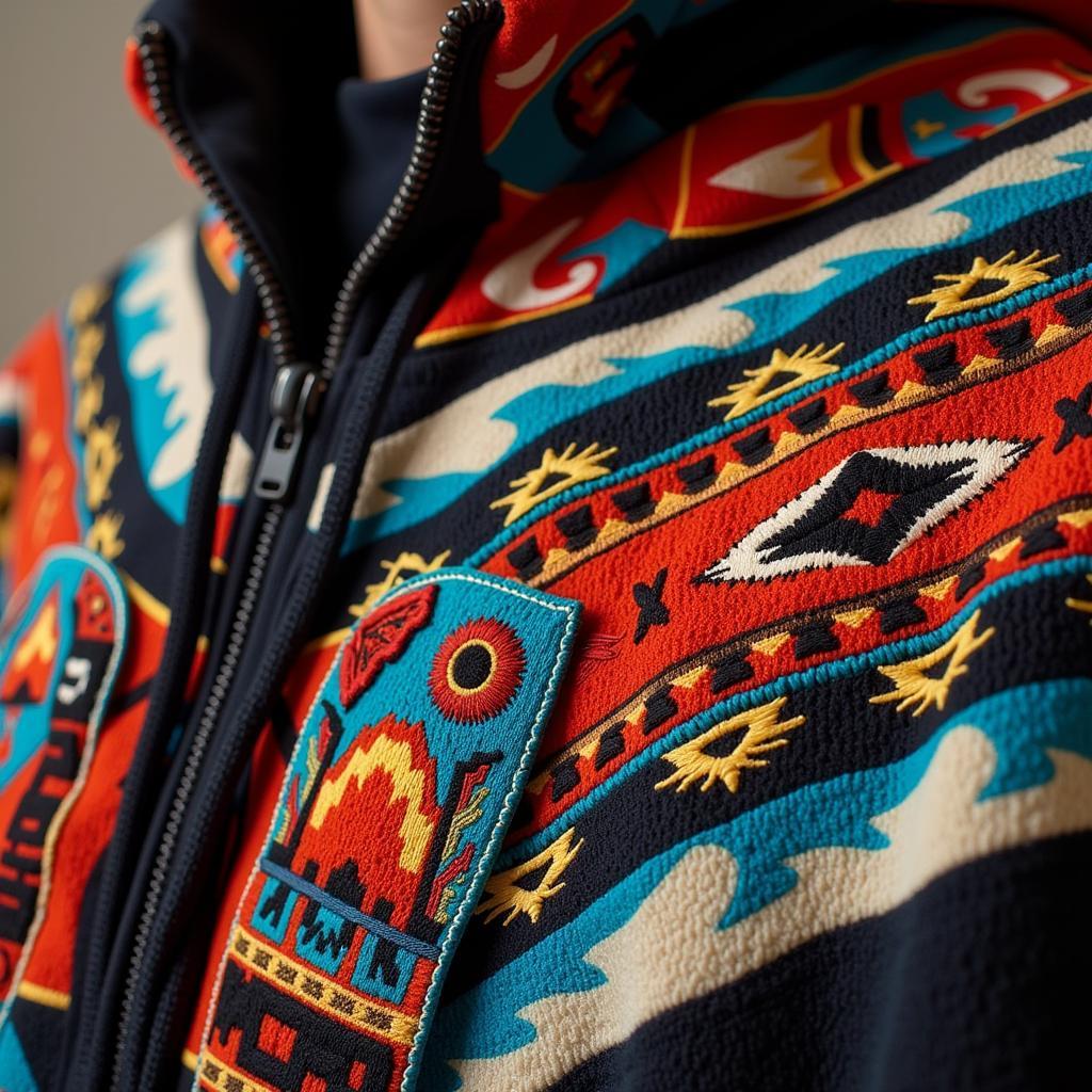 Native American Hoodie with Tribal Design