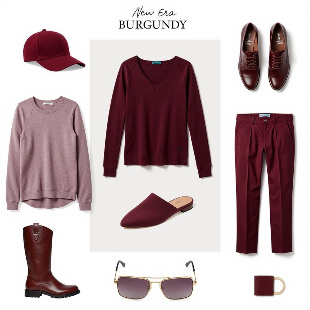 New Era Burgundy Capsule Wardrobe Essentials