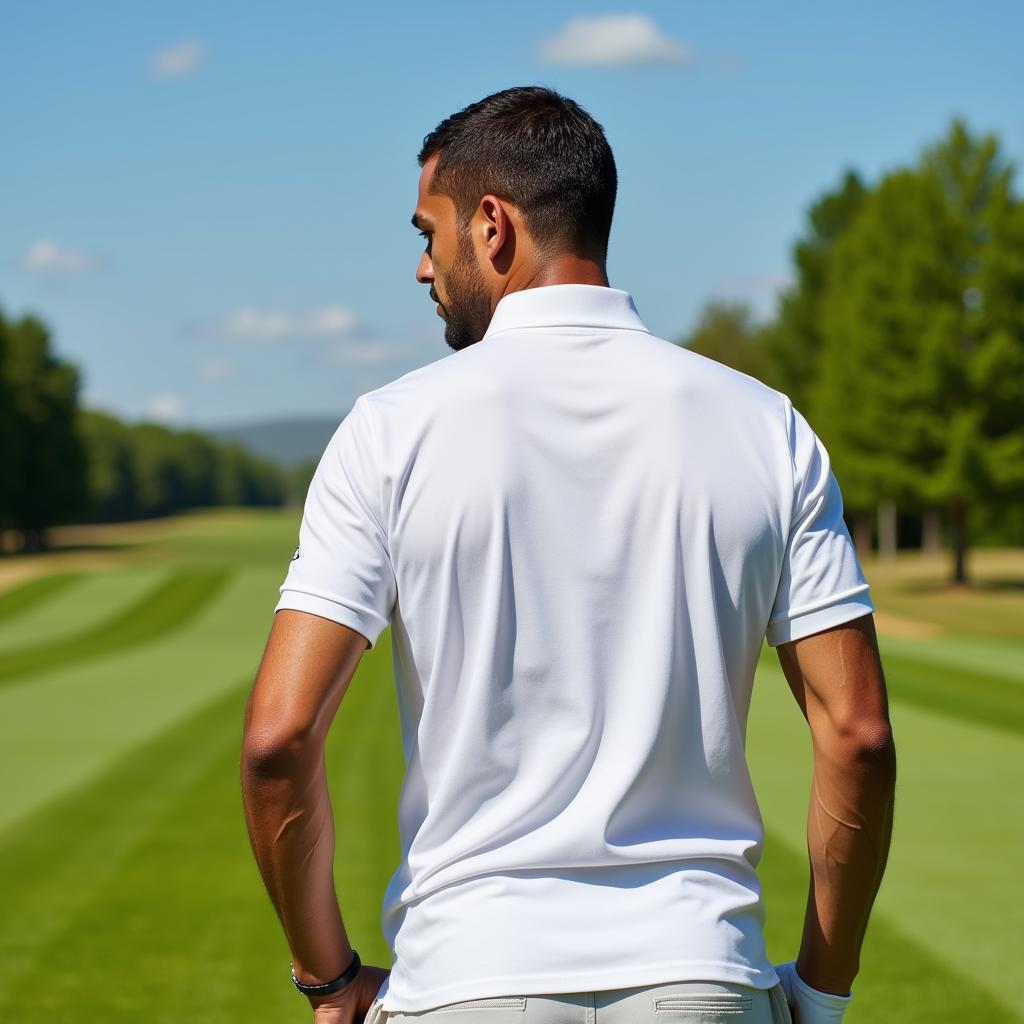 New Era Polo Shirt on the Golf Course