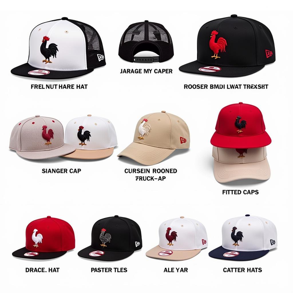 Different New Era Rooster Hat Styles