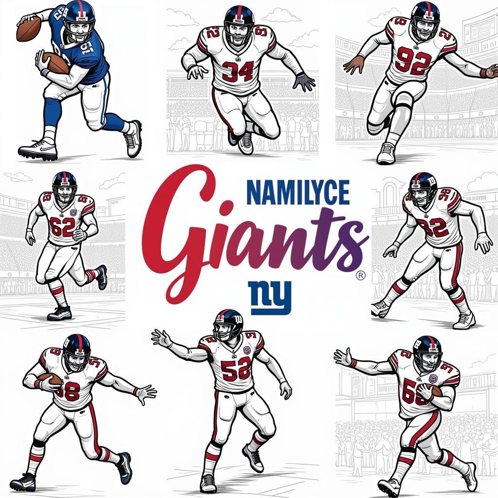 Free Printable New York Giants Coloring Sheets for Kids