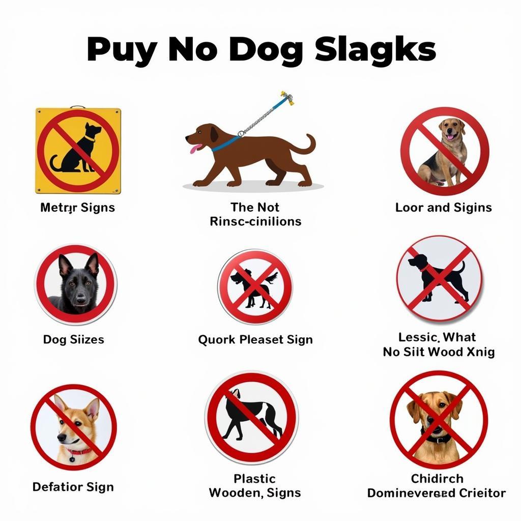 Different Types of No Dog Signs for Your Yard