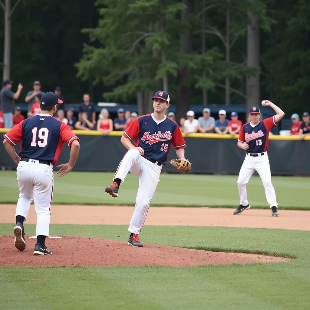 North Georgia Travel Baseball Game Action