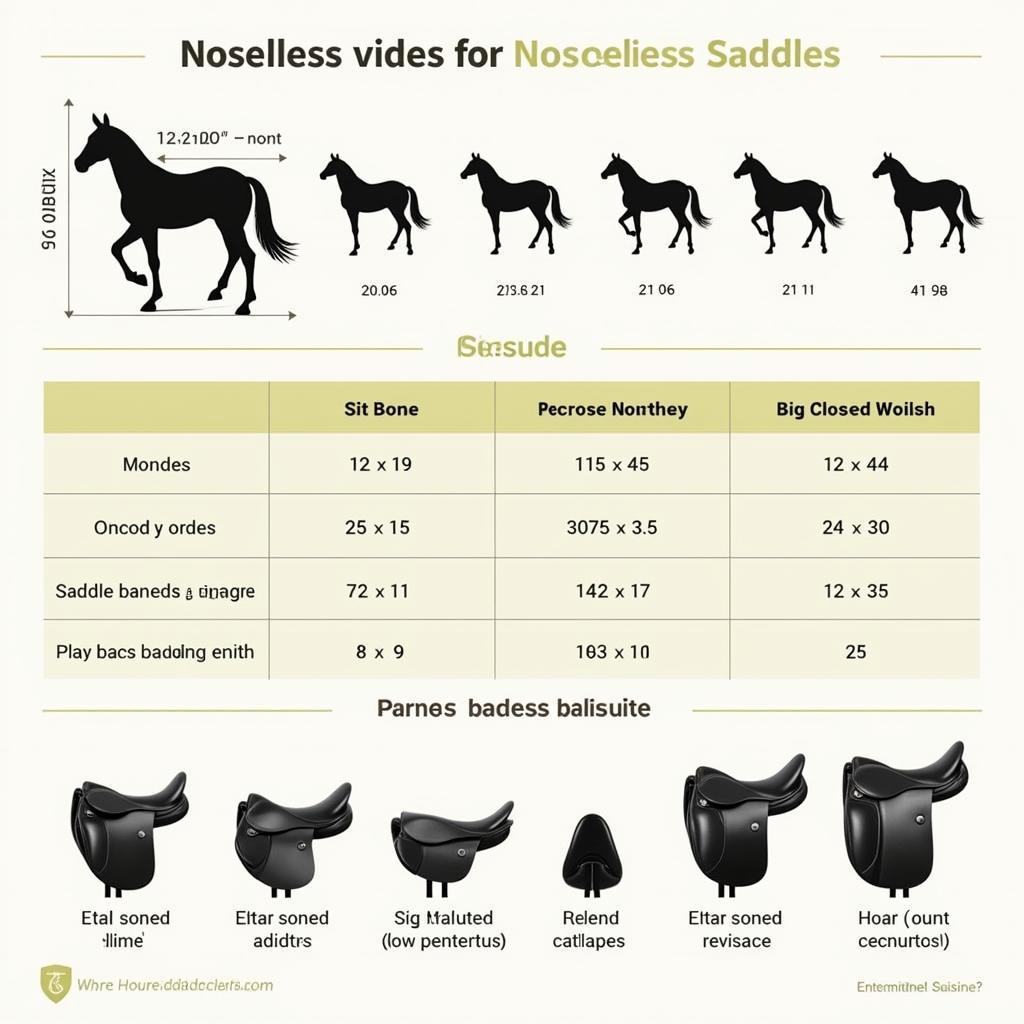 Noseless Saddle Sizing Guide