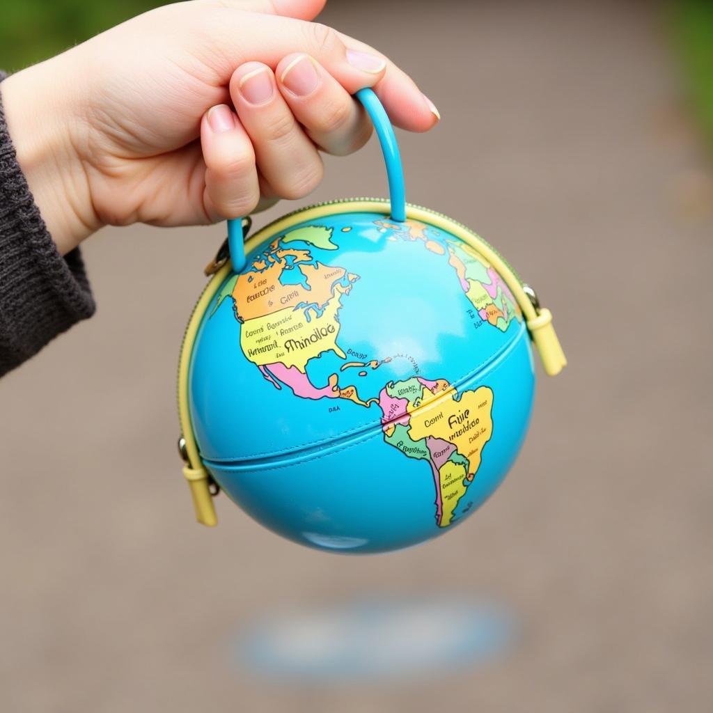 Colorful Novelty Globe Purse for Children