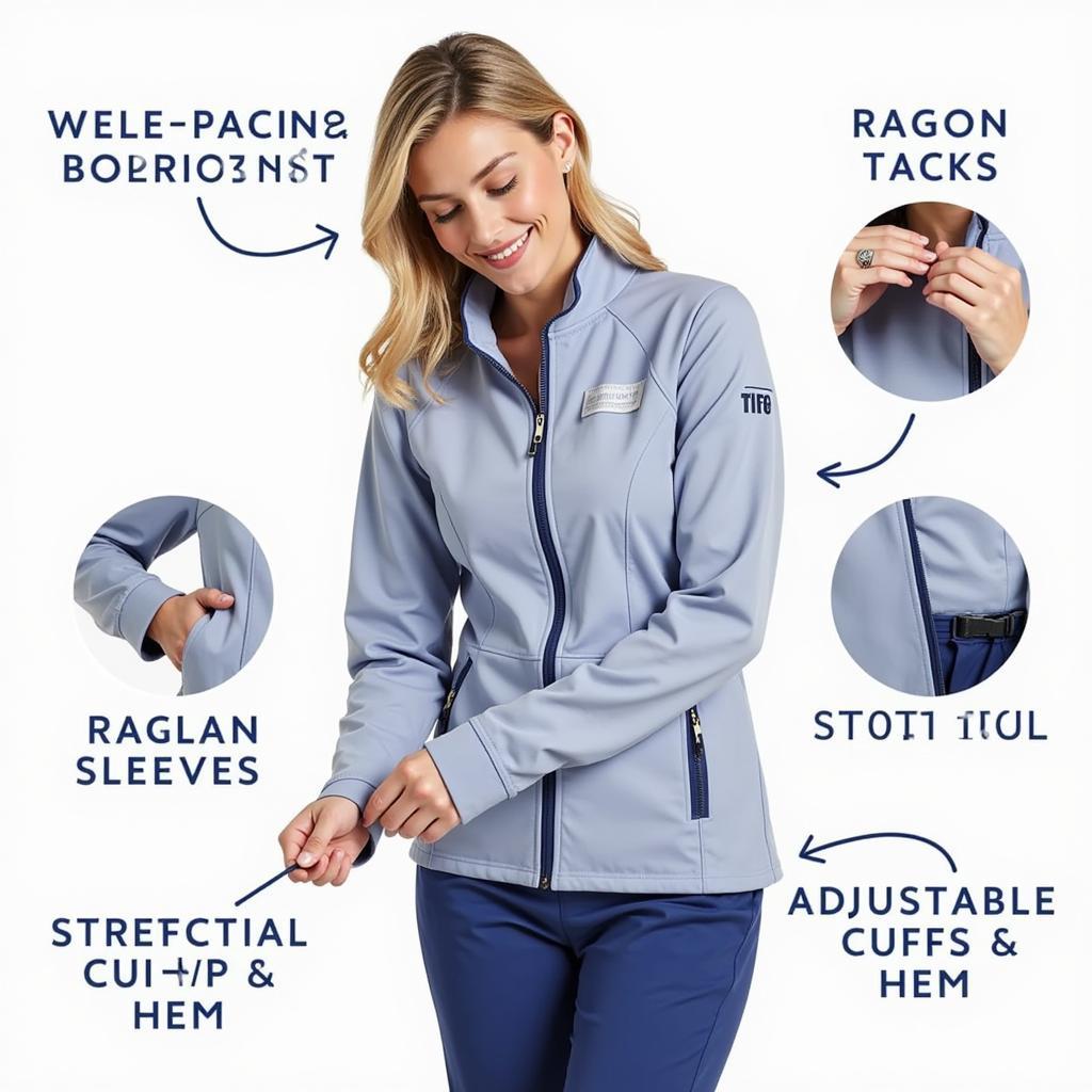 Nurses Fleece Jacket: Fit and Mobility