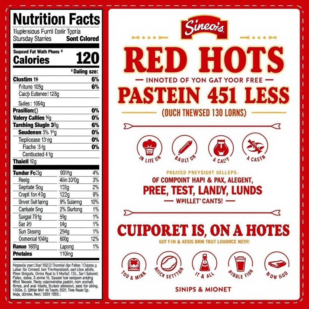 Nutritional facts of Long John Silver's Red Hots