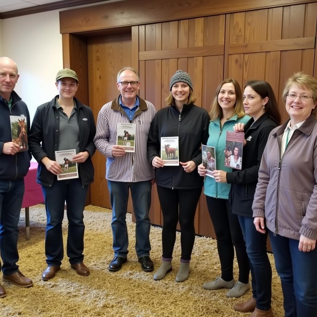 NW Miniature Horse Club Members at a Meeting