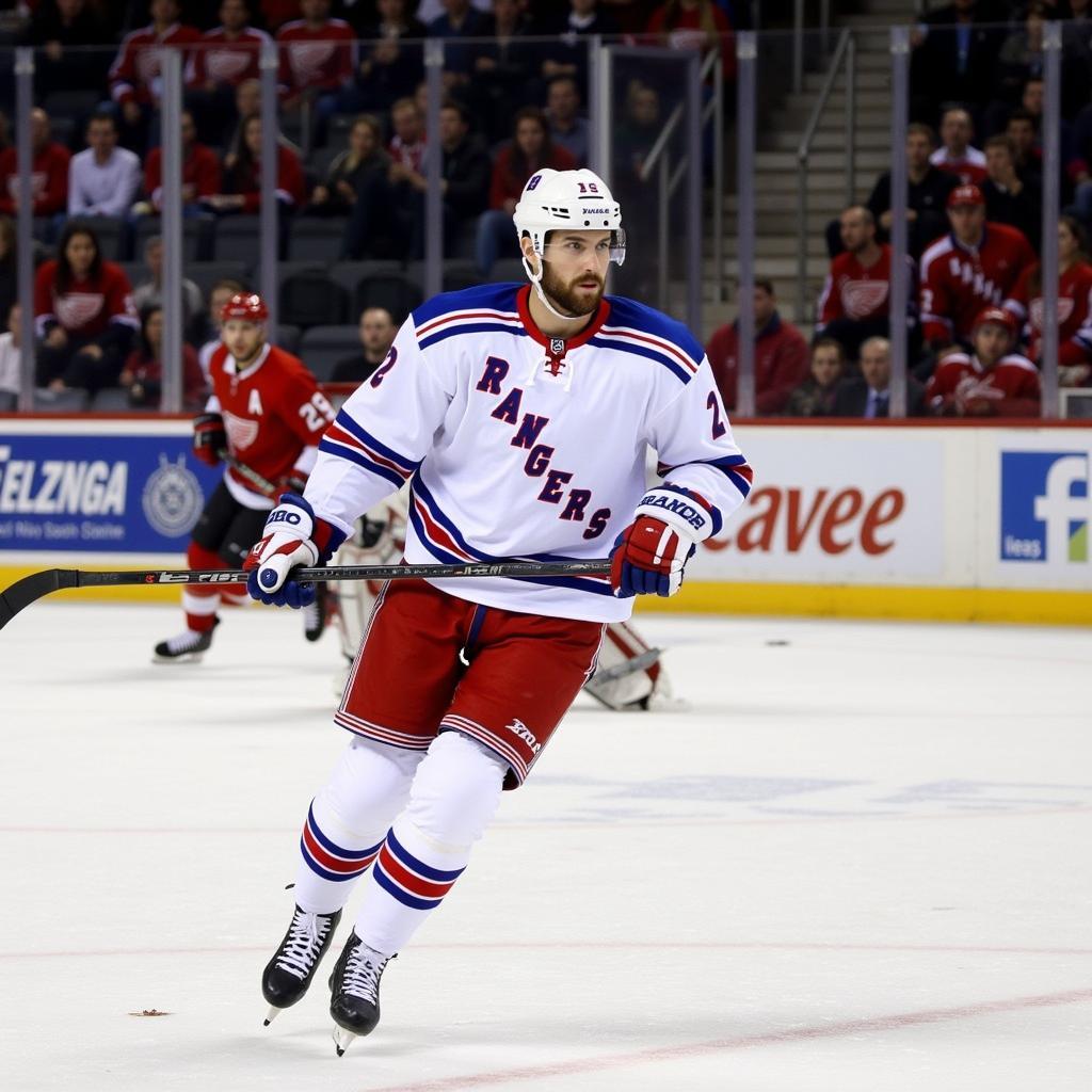 NY Rangers Winter Classic Jersey 2012 Game Action