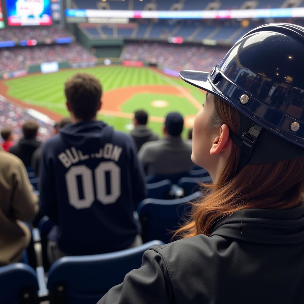 NY Yankees Hard Hat in Stadium