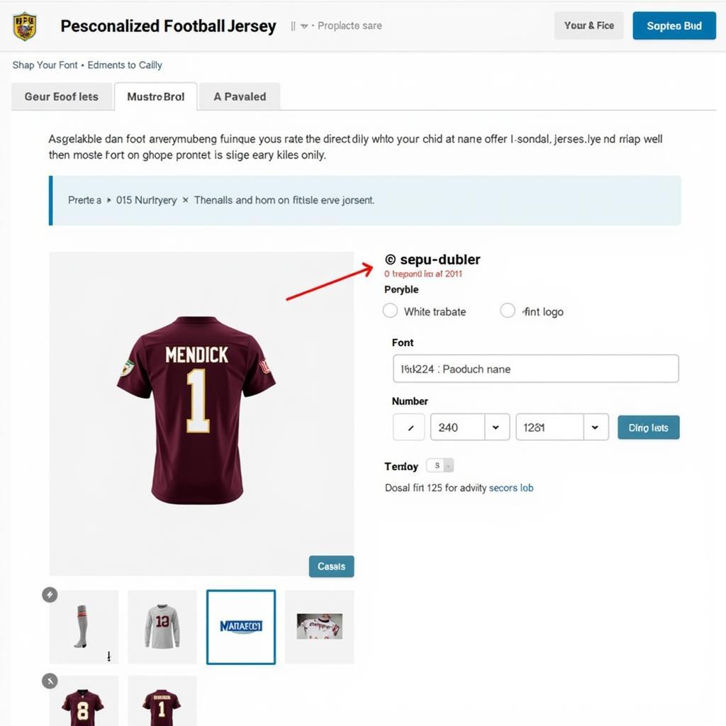 Designing a Custom "Mendick" Jersey Online
