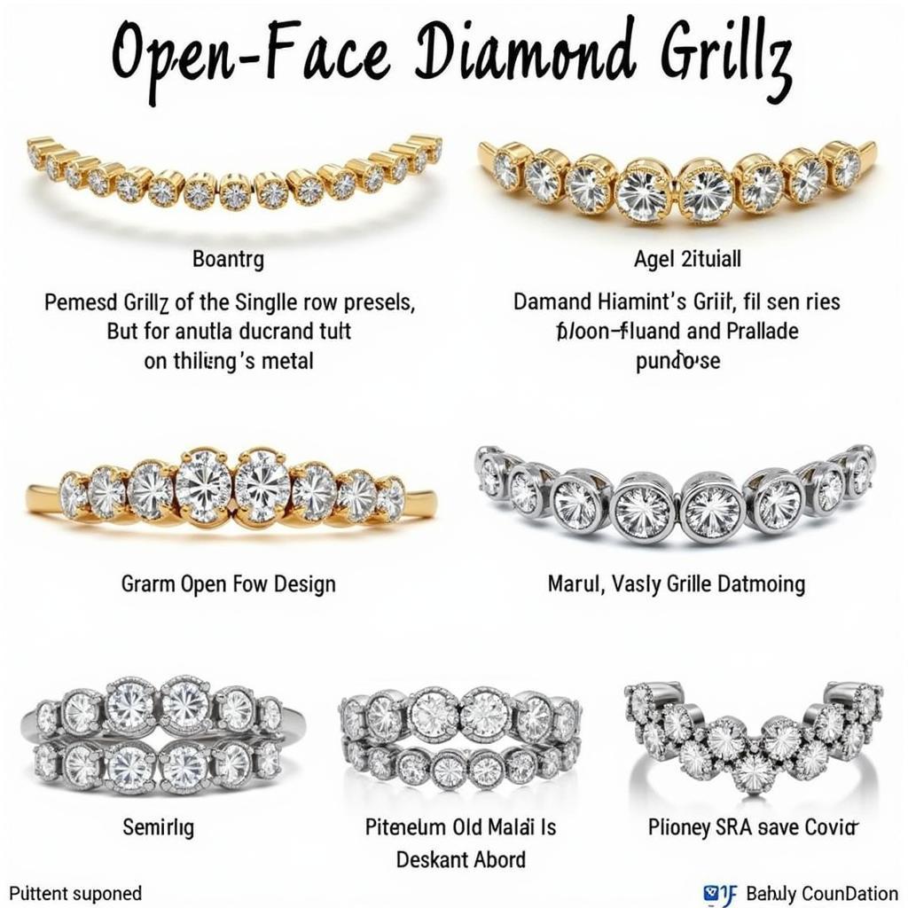 Different Styles of Open Face Diamond Grillz