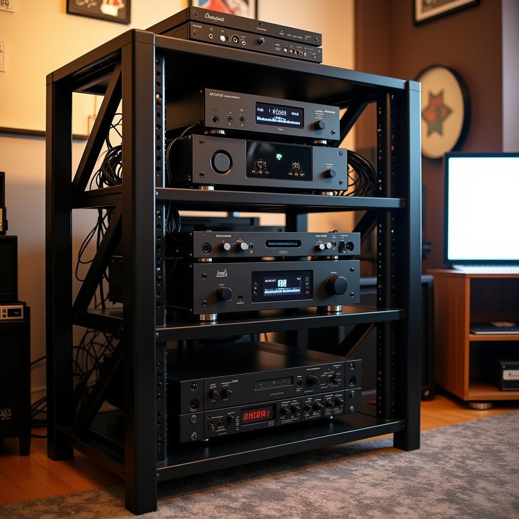 Used Open Frame Audio Rack for Home Studio