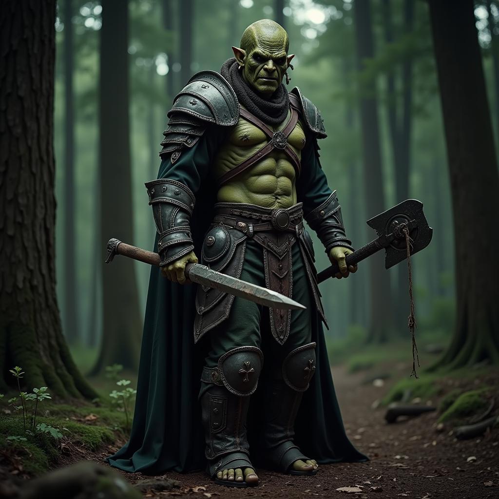 Detailed Orc Warrior Costume