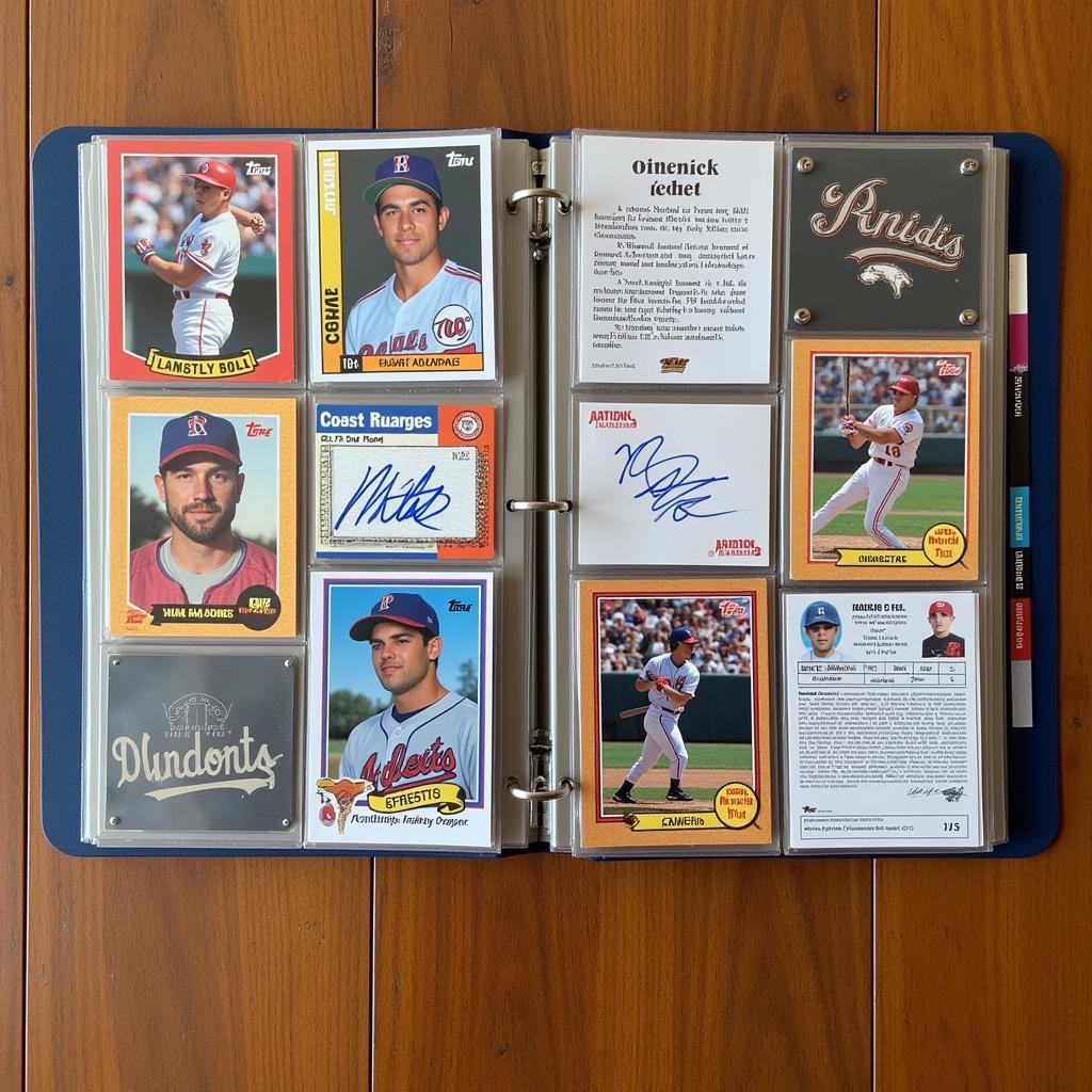 Organizing and Personalizing a Baseball Card Binder