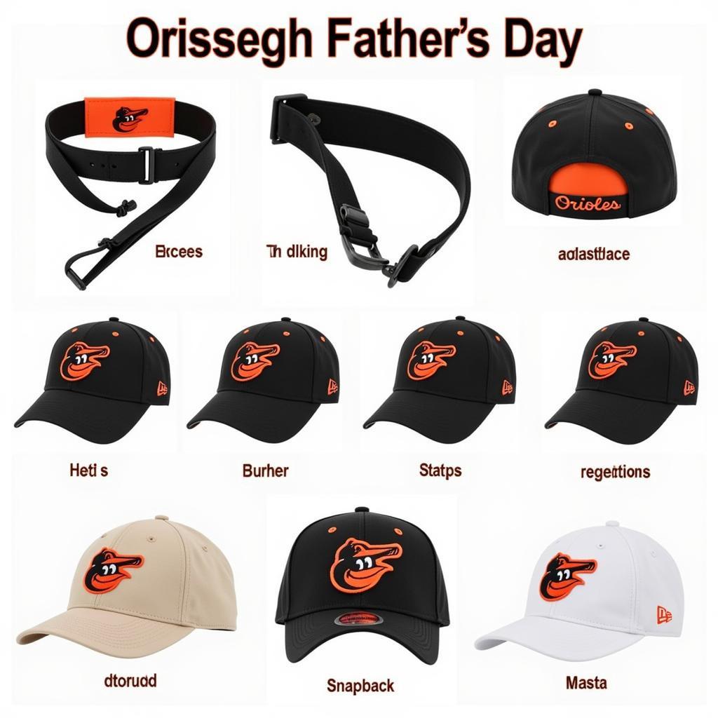 Adjustable Baltimore Orioles Father's Day Hats: Comfort and Style