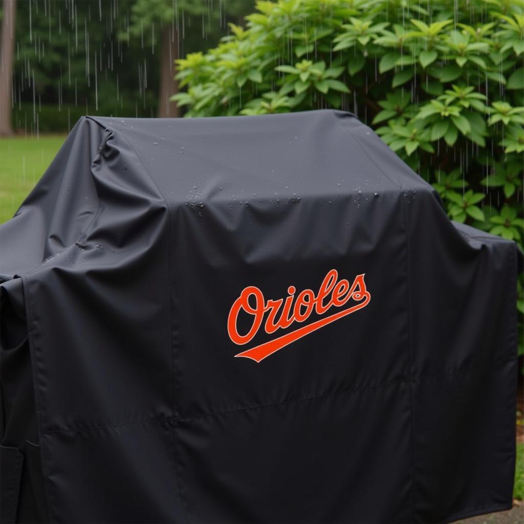 Orioles Grill Cover Protecting from Elements